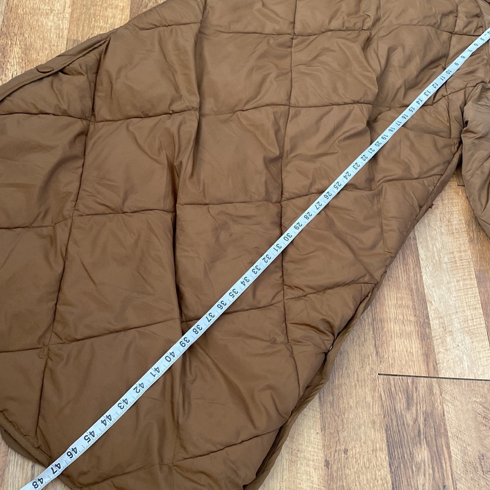 We The Free Quilted Diamond Long Puffer Coat - Brown - Picture 10 of 10
